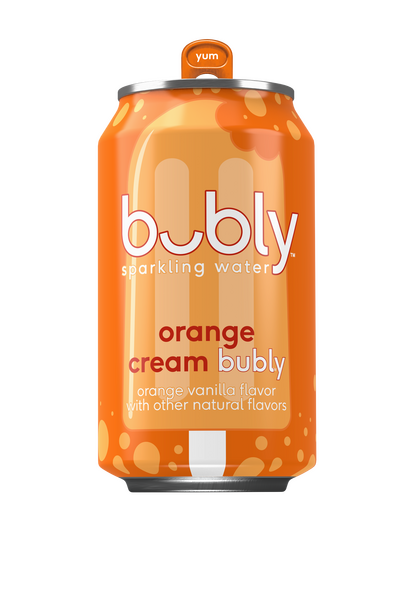 Bubly Sparkling Water Orange Cream - 12 oz