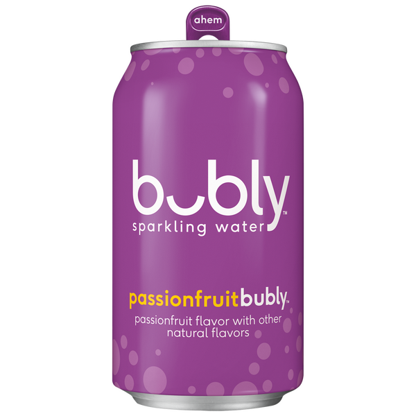 Bubly Sparkling water passionfruit - 12 oz