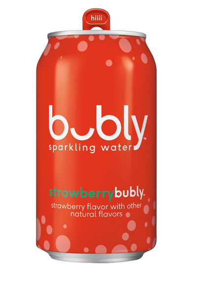 Bubly Sparkling Water Strawberry - 12 oz